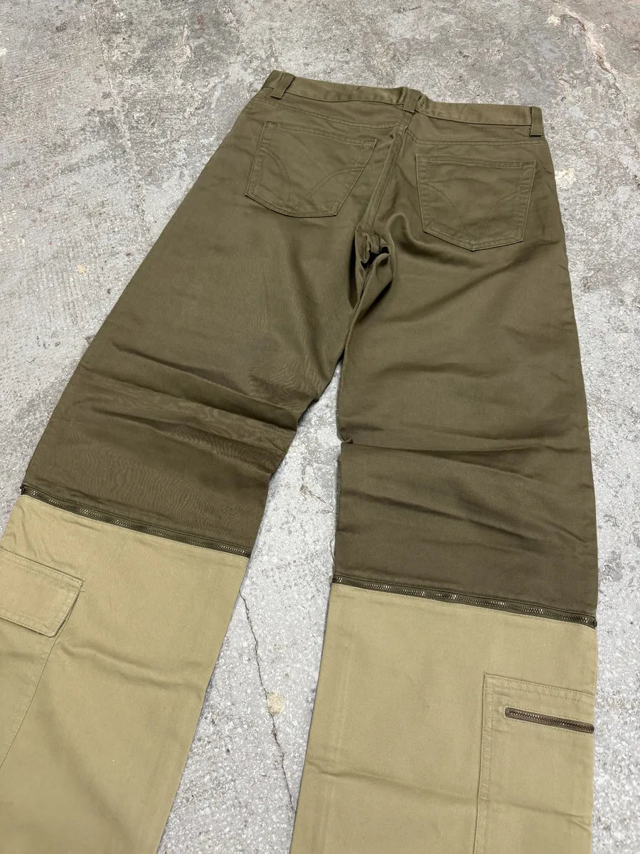 SS2016 Dolce & Gabbana Olive Cargo Zip Detachable Pants ULotmax 9