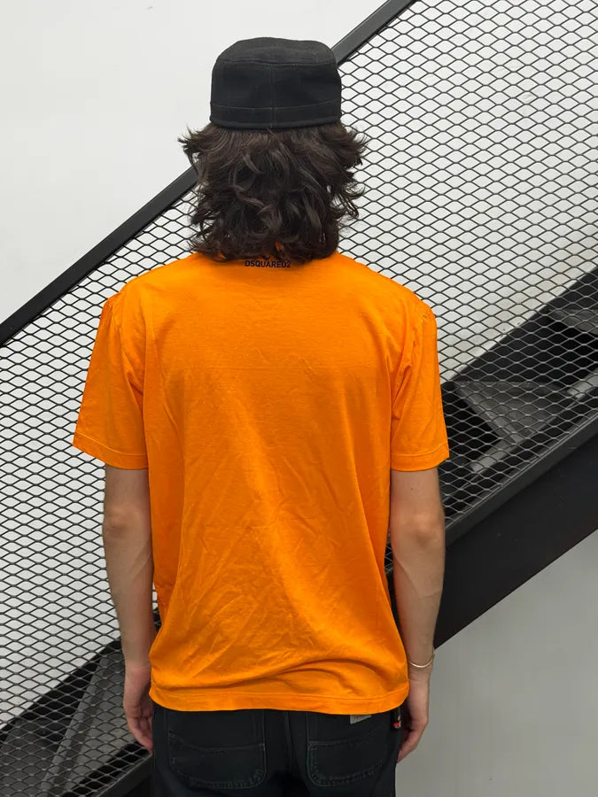 SS2016 Dsquared2 The Performer Orange T-Shirt kSqfFKm 2