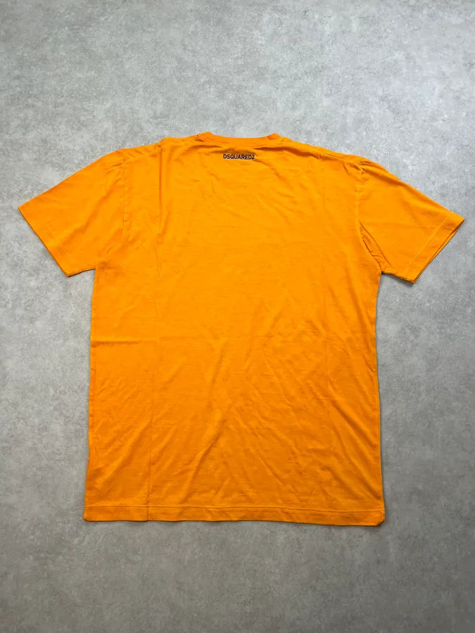 SS2016 Dsquared2 The Performer Orange T-Shirt kSqfFKm 6