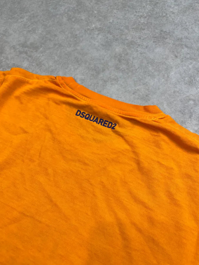 SS2016 Dsquared2 The Performer Orange T-Shirt kSqfFKm 7