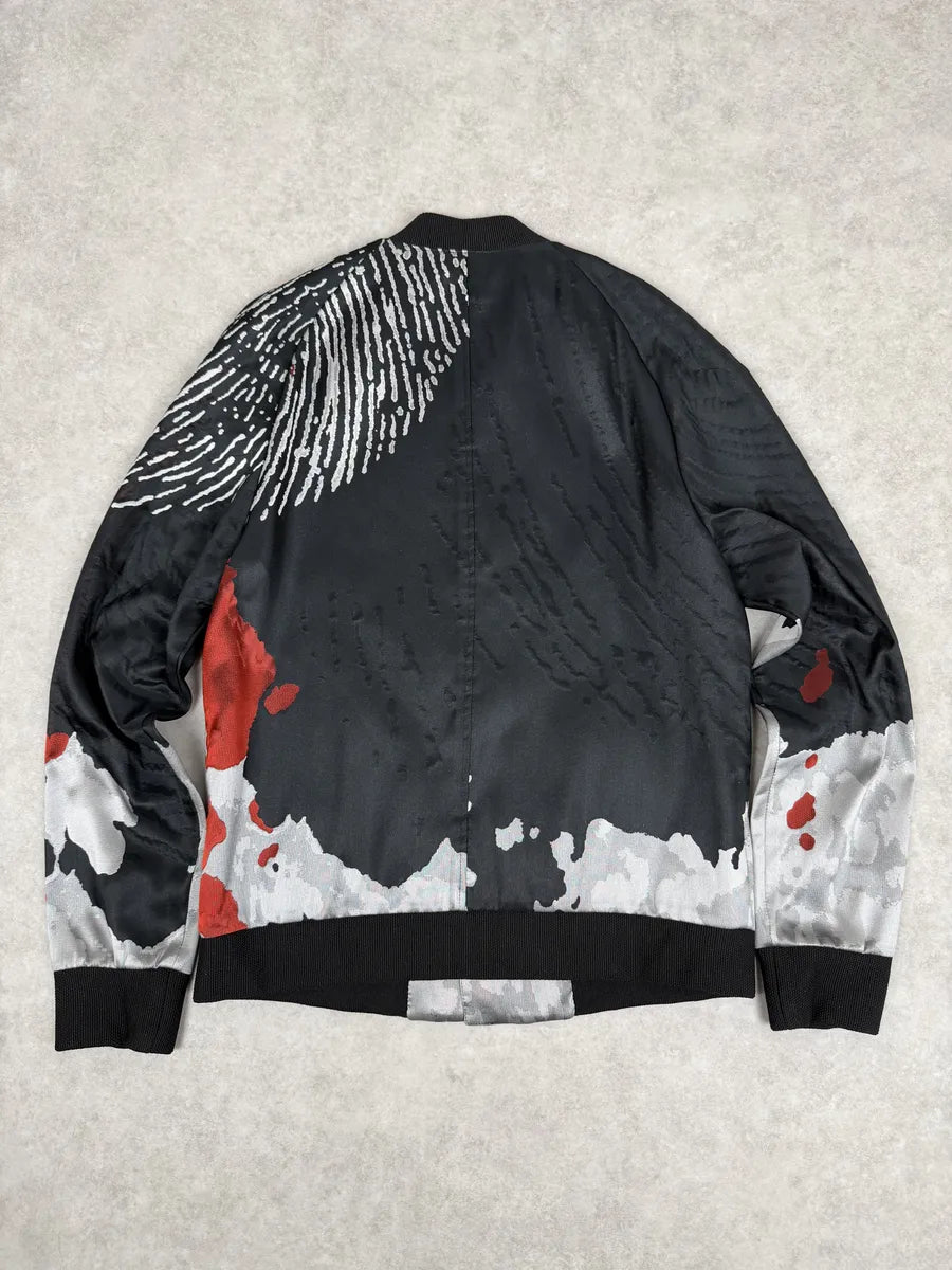 SS2016 Emporio Armani Black & White Modern Abstract Bomber Jacket RUIXPiO 2