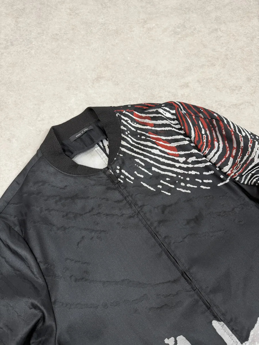 SS2016 Emporio Armani Black & White Modern Abstract Bomber Jacket RUIXPiO 4
