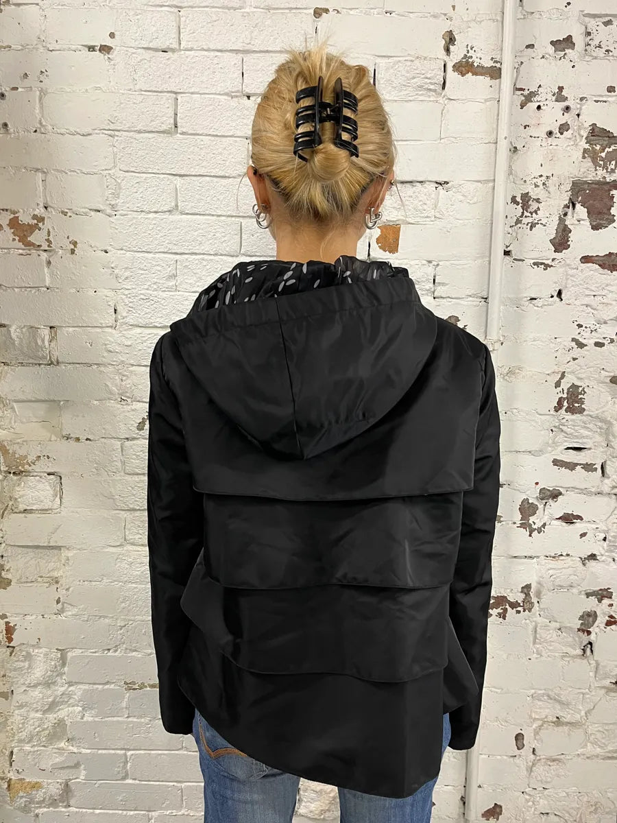 SS2016 Emporio Armani Black Relief Nylon Jacket  tKiBtty 2