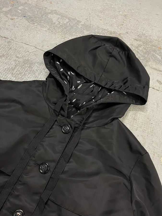 SS2016 Emporio Armani Black Relief Nylon Jacket  tKiBtty 4