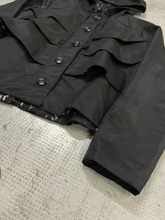 SS2016 Emporio Armani Black Relief Nylon Jacket  tKiBtty 5