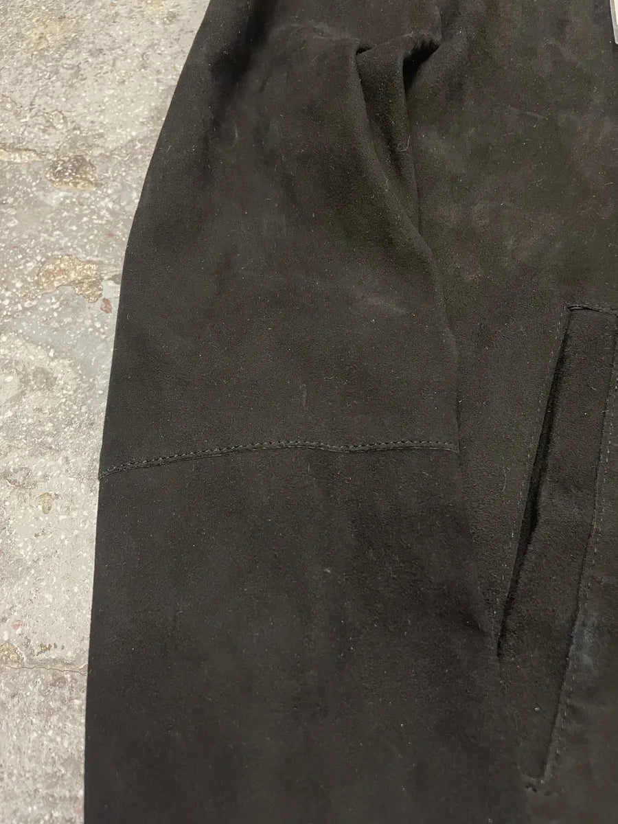 SS2016 Emporio Armani Black Suede Leather Jacket (M/L) 5