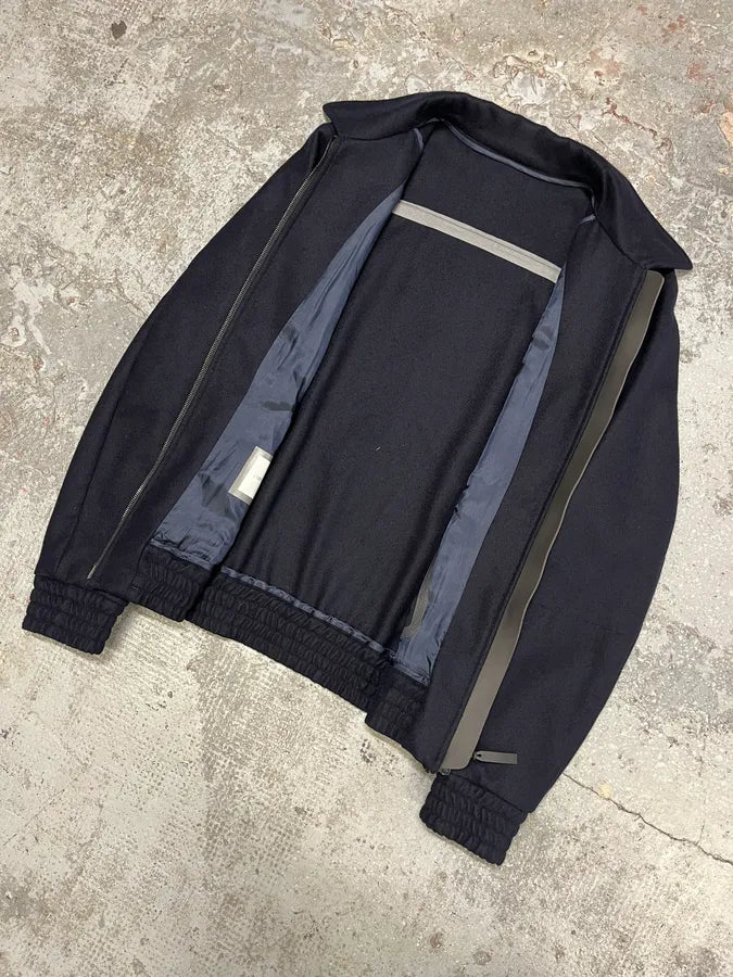 SS2016 Emporio Armani Navy Black Pony Hair Light Jacket jrrbJWW 4