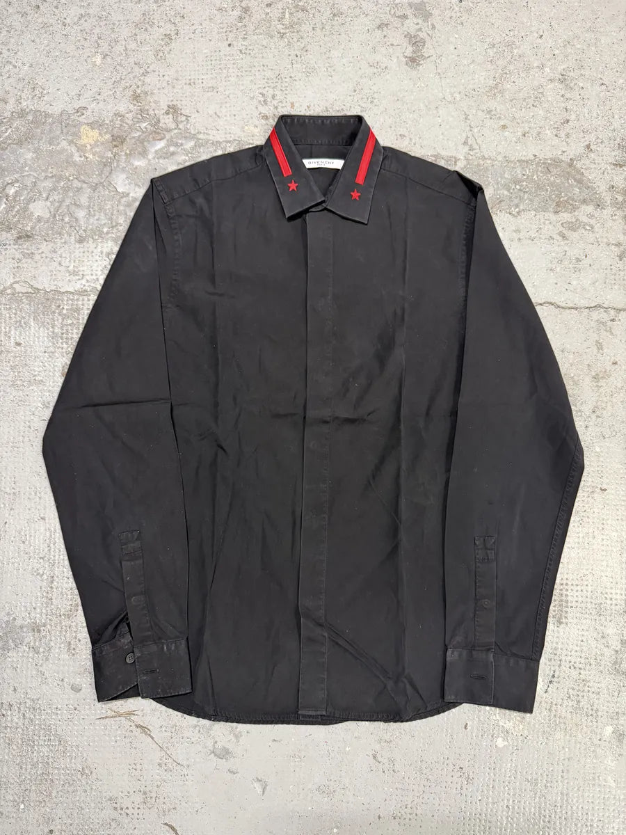 SS2016 Givenchy Black & Red Stars Shirt by Riccardo Tisci ToQhZwn 2