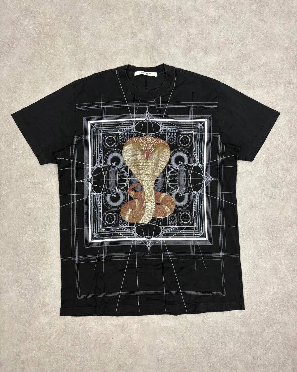 SS2016 Givenchy Black Cobra T-Shirt by Riccardo Tisci AIwHFqx 0