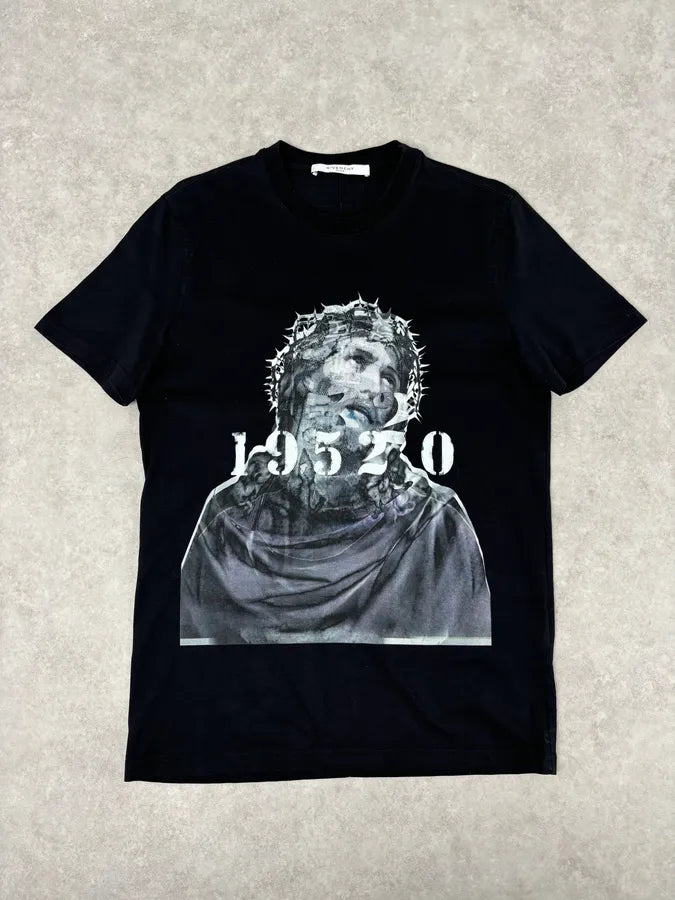 SS2016 Givenchy Black Jesus T-Shirt by Riccardo Tisci seZjfuz 0