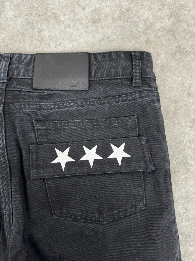 SS2016 Givenchy Black Stars Denim Jeans by Riccardo Tisci MIicjiY 7