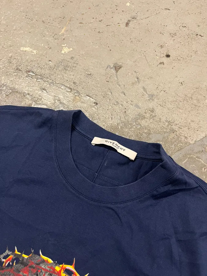 SS2016 Givenchy Blue Jesus T-Shirt by Riccardo Tisci pPEFzBT 3