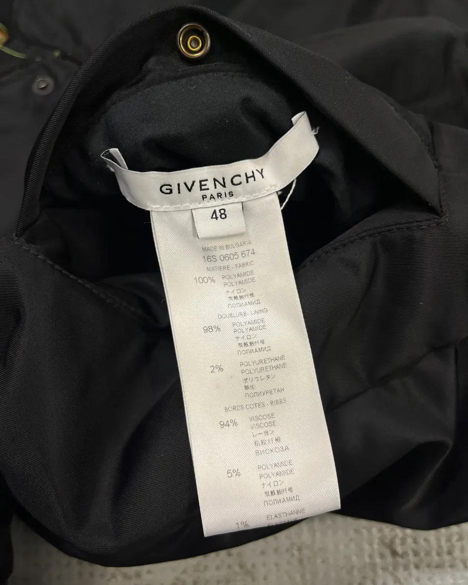 SS2016 Givenchy Green & Black Nylon Reversible Bomber Jacket kZlainw 16