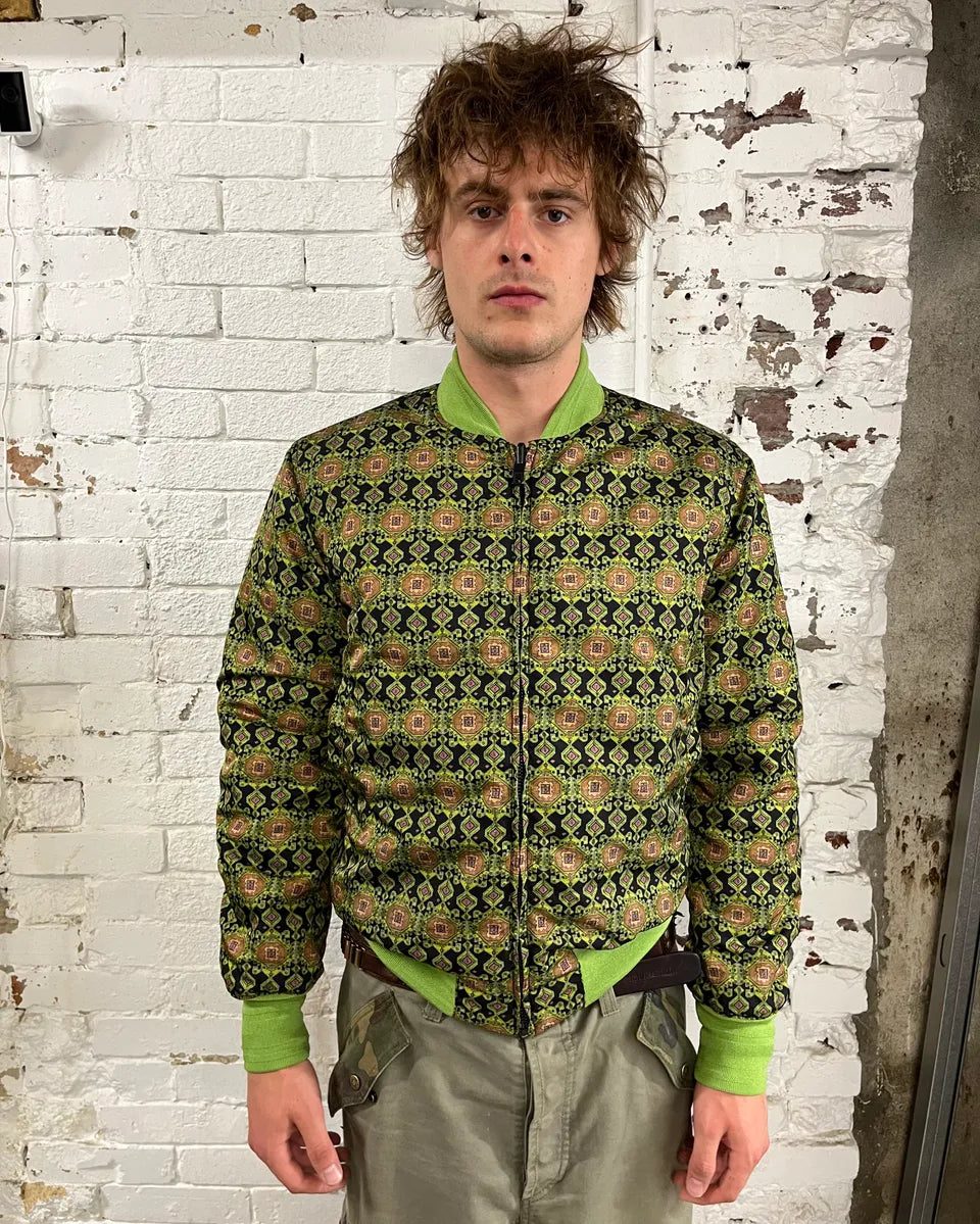 SS2016 Givenchy Green & Black Nylon Reversible Bomber Jacket kZlainw 2