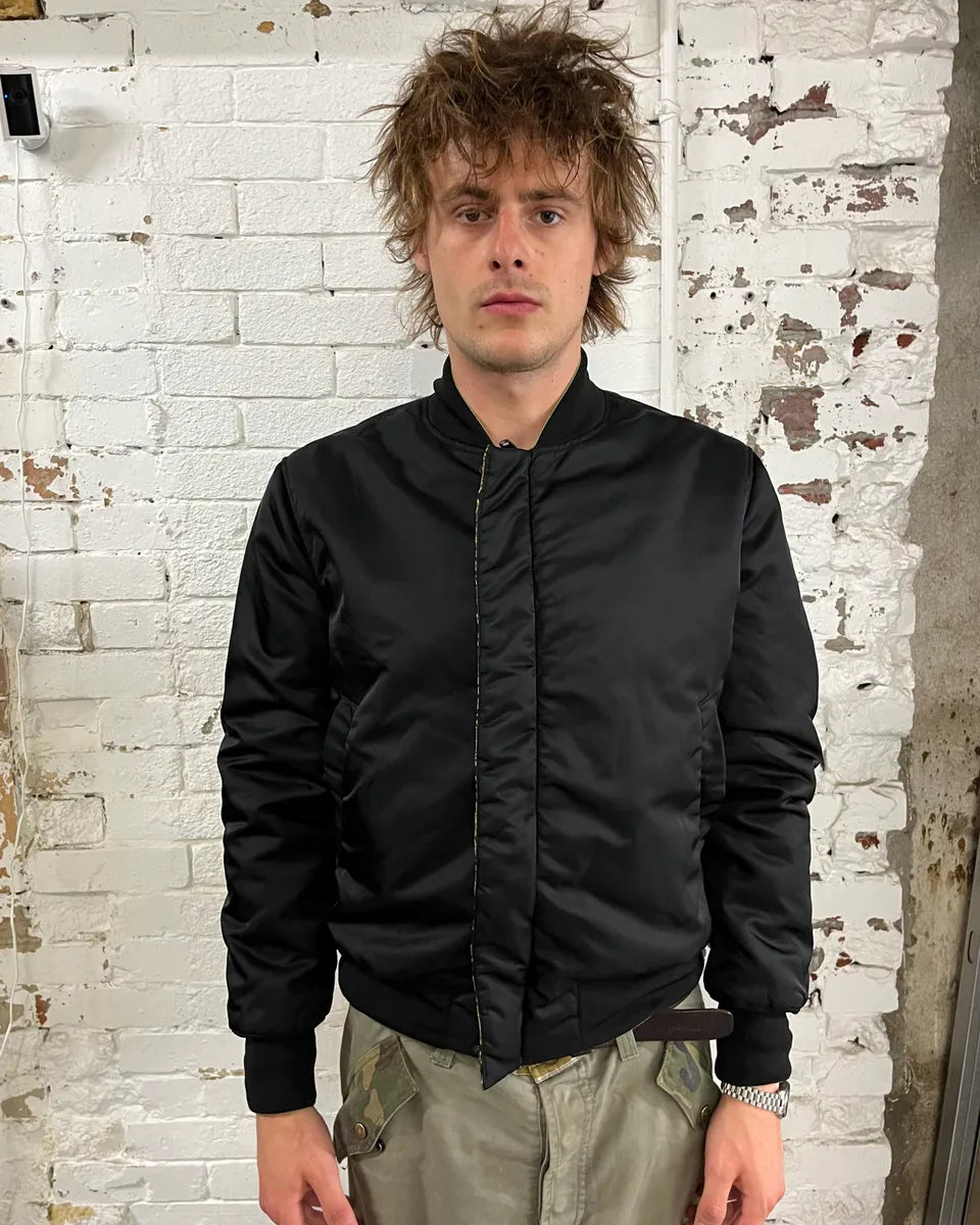 SS2016 Givenchy Green & Black Nylon Reversible Bomber Jacket kZlainw 4