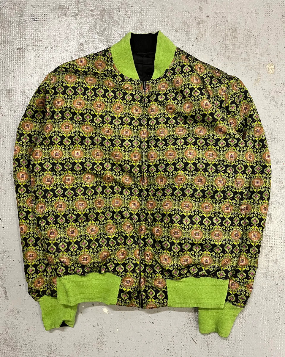 SS2016 Givenchy Green & Black Nylon Reversible Bomber Jacket kZlainw 6
