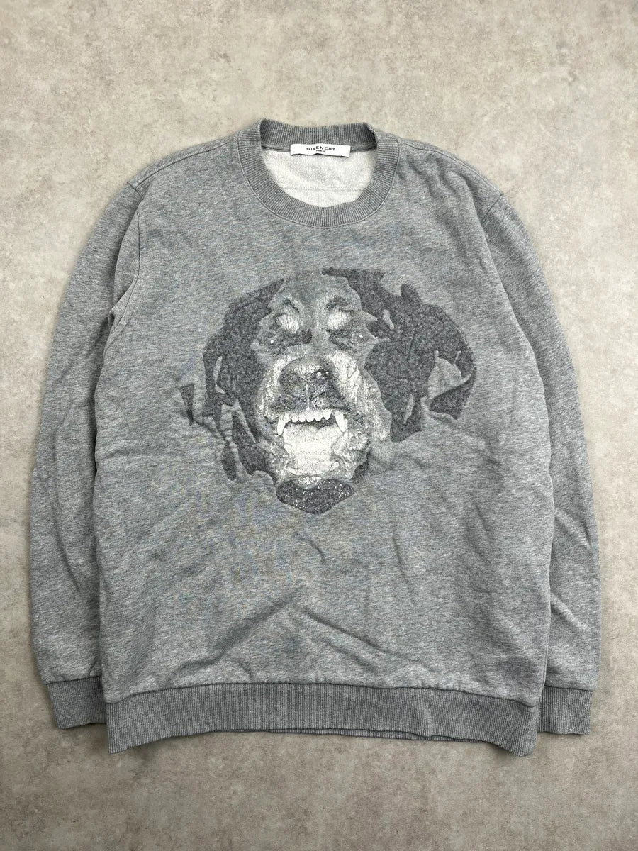 SS2016 Givenchy Grey Rottweiler Sweater by Riccardo Tisci XVgzvBx 0