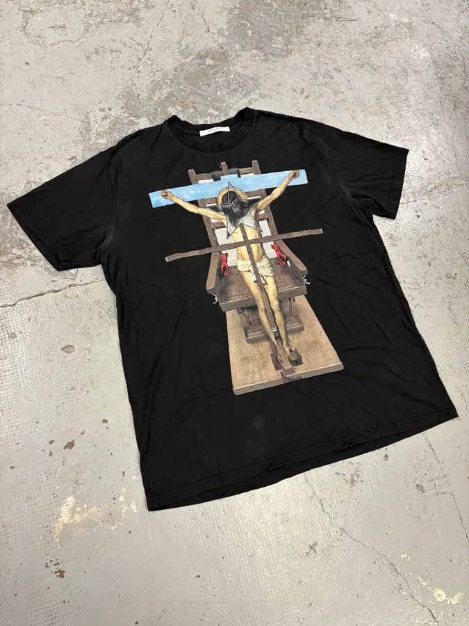 SS2016 Givenchy Jesus Christ Cross Black T-Shirt by Riccardo Tisci qVAWwqv 4