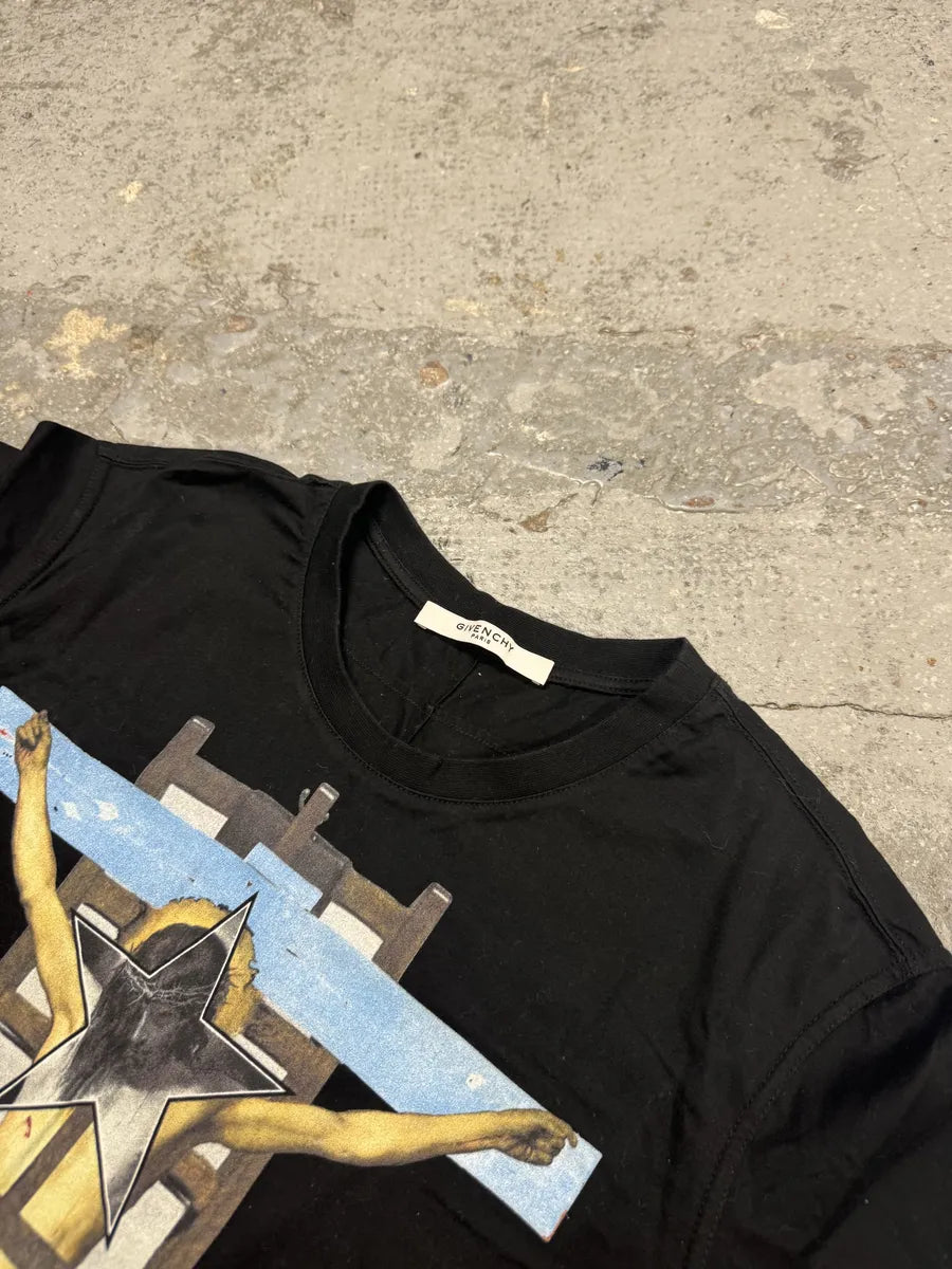 SS2016 Givenchy Jesus Christ Cross Black T-Shirt by Riccardo Tisci mrDLmeE 5