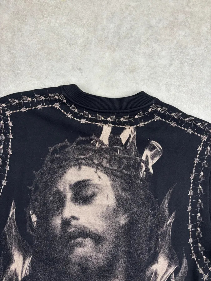 SS2016 Givenchy Jesus Faith Black Sweater by Riccardo Tisci TJsfKXM 9