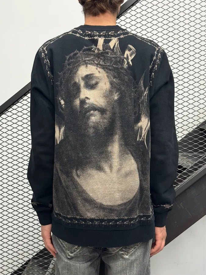 SS2016 Givenchy Jesus Faith Black Sweater by Riccardo Tisci TJsfKXM 2