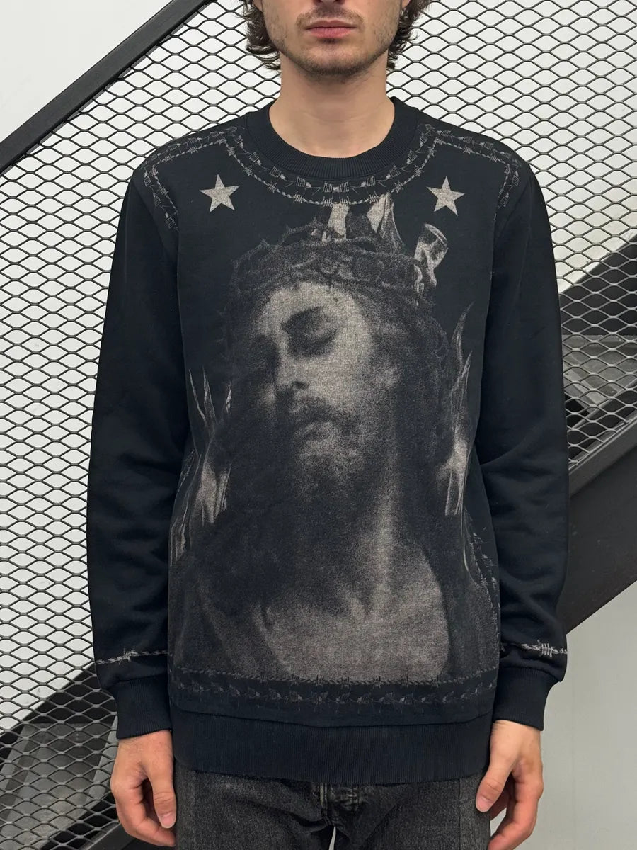 SS2016 Givenchy Jesus Faith Black Sweater by Riccardo Tisci RxQrWke 2