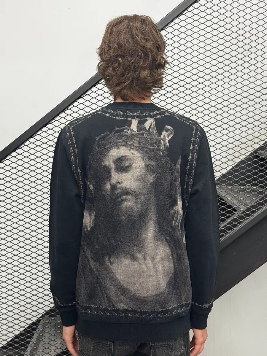 SS2016 Givenchy Jesus Faith Black Sweater by Riccardo Tisci RxQrWke 3