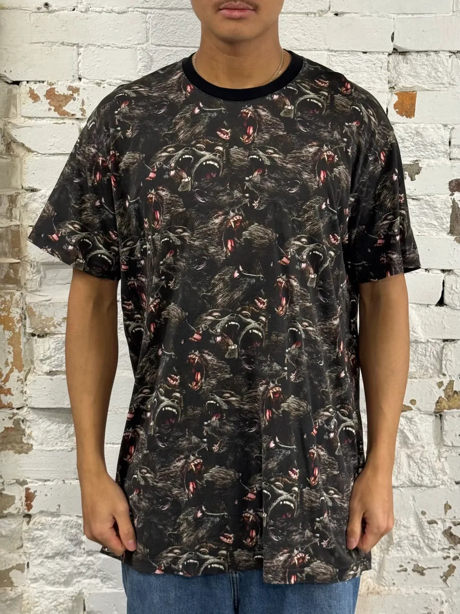 SS2016 Givenchy Monkeys Black T-Shirt by Riccardo Tisci irutubr 1