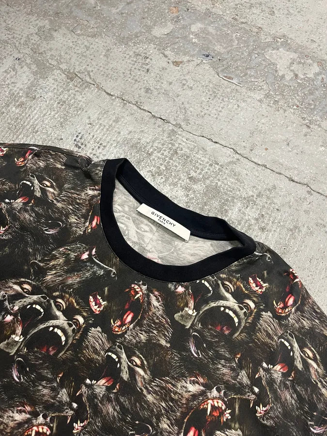 SS2016 Givenchy Monkeys Black T-Shirt by Riccardo Tisci irutubr 3