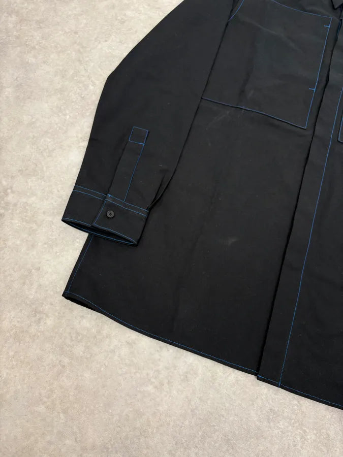 SS2016 Givenchy Navy Seams Premium Shirt jhAYGXX 7