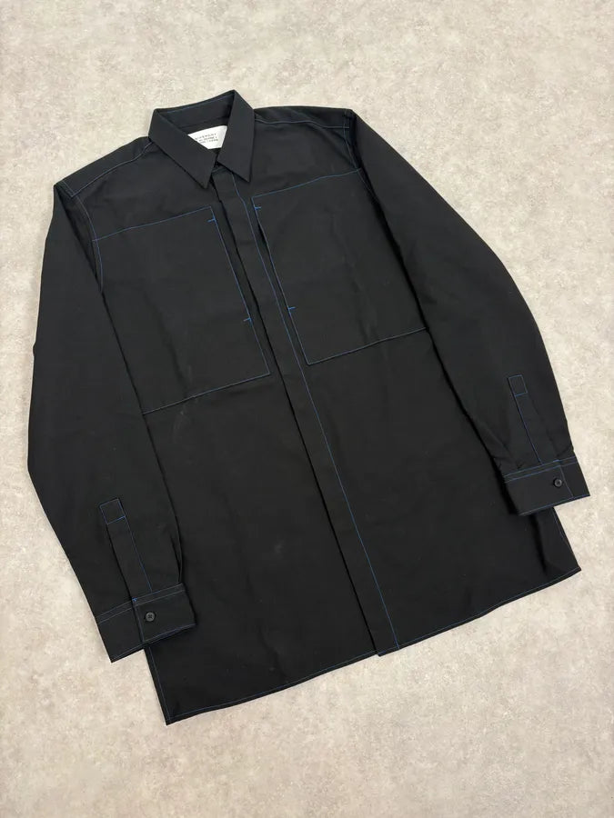 SS2016 Givenchy Navy Seams Premium Shirt jhAYGXX 3