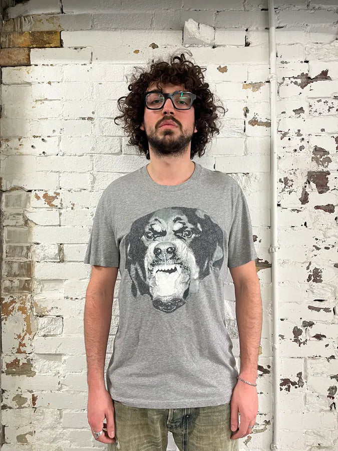 SS2016 Givenchy Rottweiler Dog Grey T-Shirt by Riccardo Tisci ShAYvtF 1