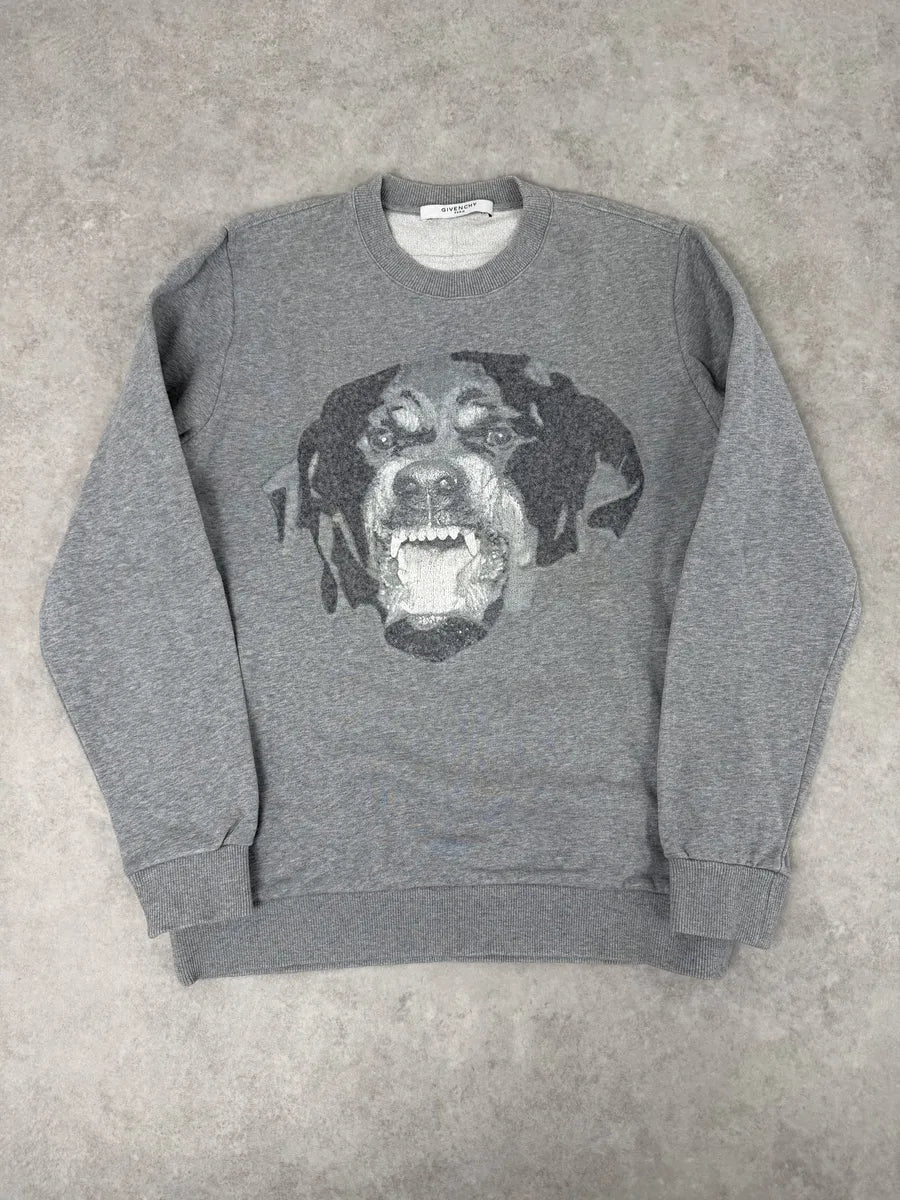 SS2016 Givenchy Rottweiler Grey Sweater by Riccardo Tisci PWBgYmx 0