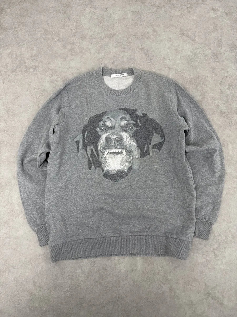 SS2016 Givenchy Rottweiler Grey Sweater by Riccardo Tisci PWBgYmx 1