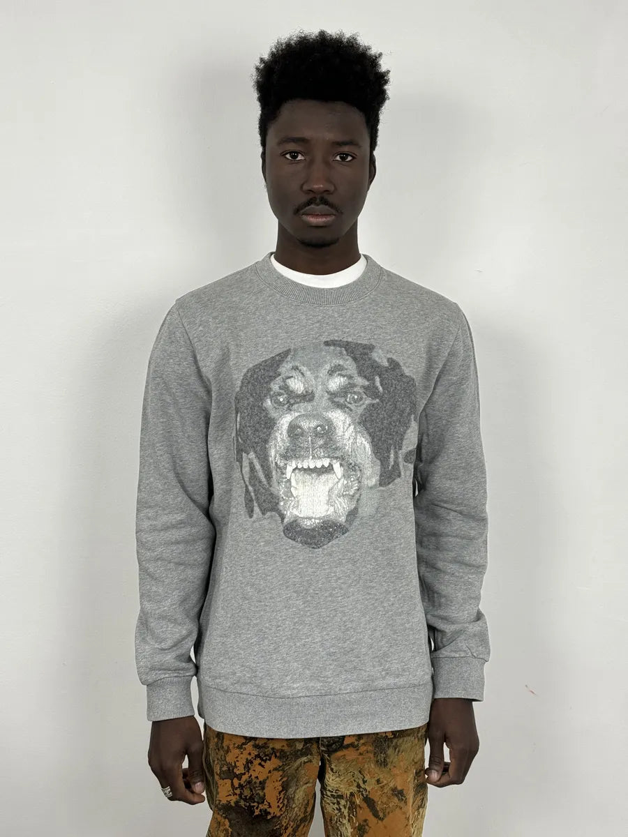 SS2016 Givenchy Rottweiler Grey Sweater by Riccardo Tisci PWBgYmx 2