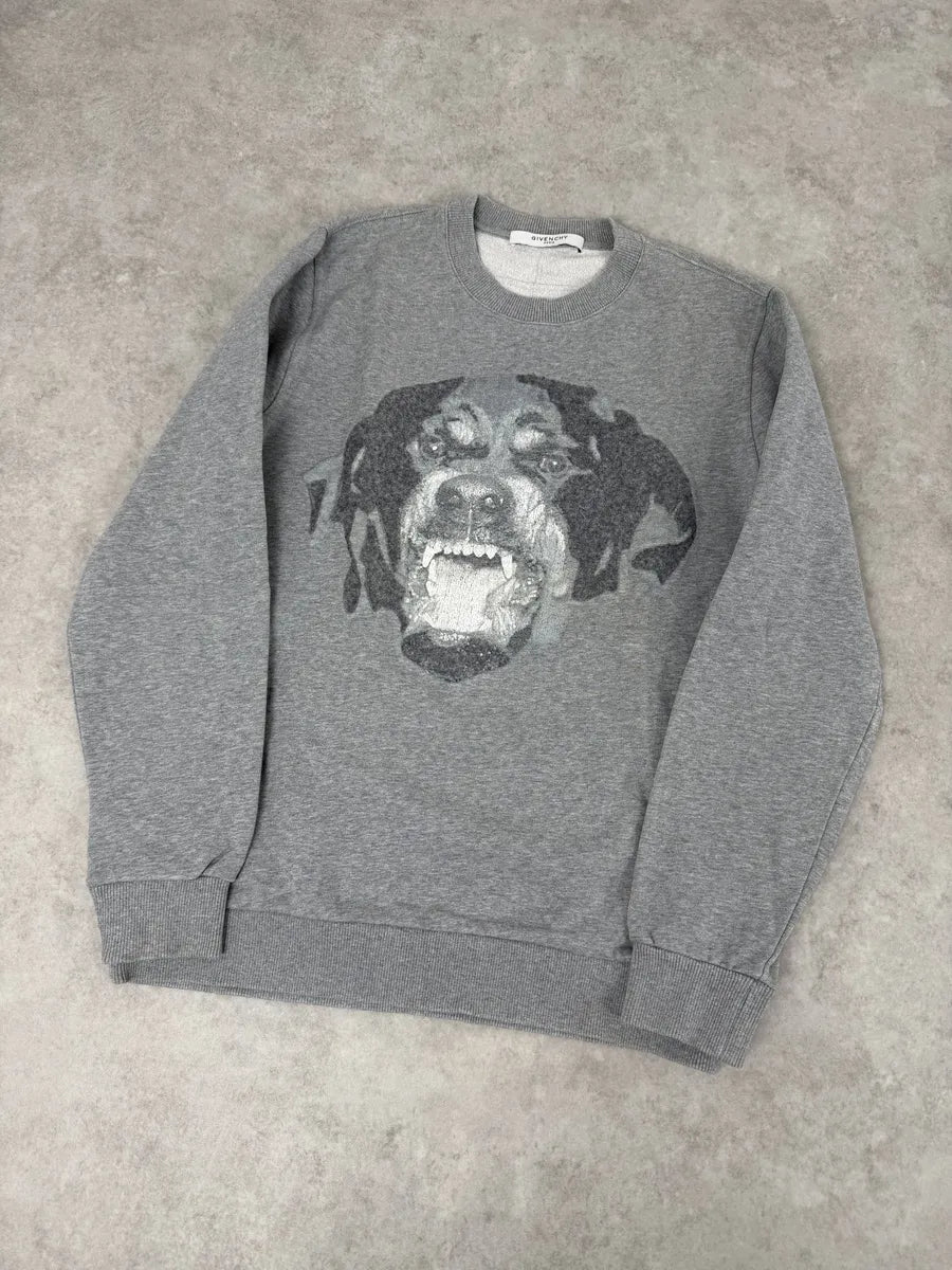 SS2016 Givenchy Rottweiler Grey Sweater by Riccardo Tisci PWBgYmx 6