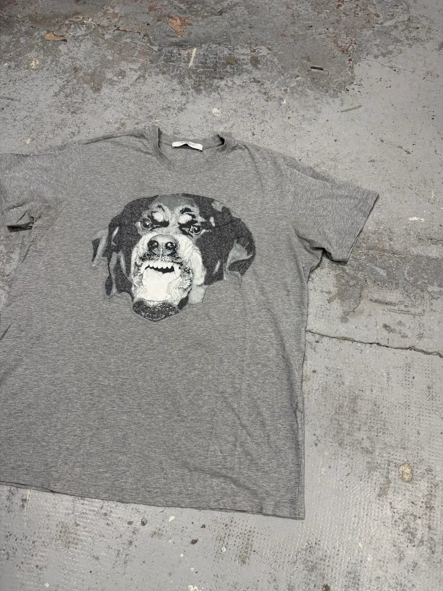SS2016 Givenchy Rottweiler Grey T-Shirt by Roccardo Tisci MJRAOHa 1