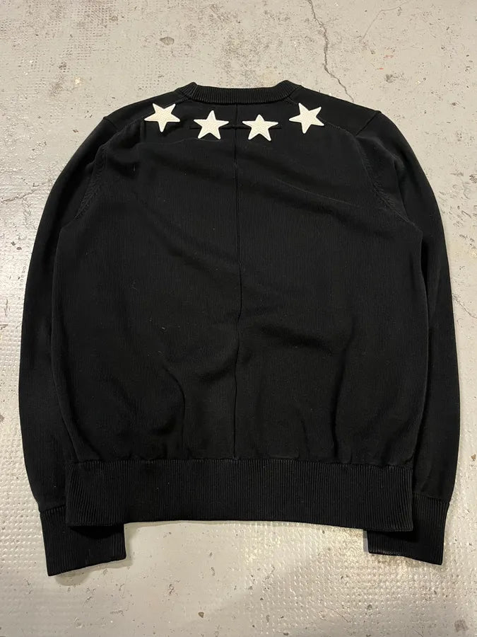 SS2016 Givenchy Star Patchs Black Sweater by Riccardo Tisci RwNxAfy 6