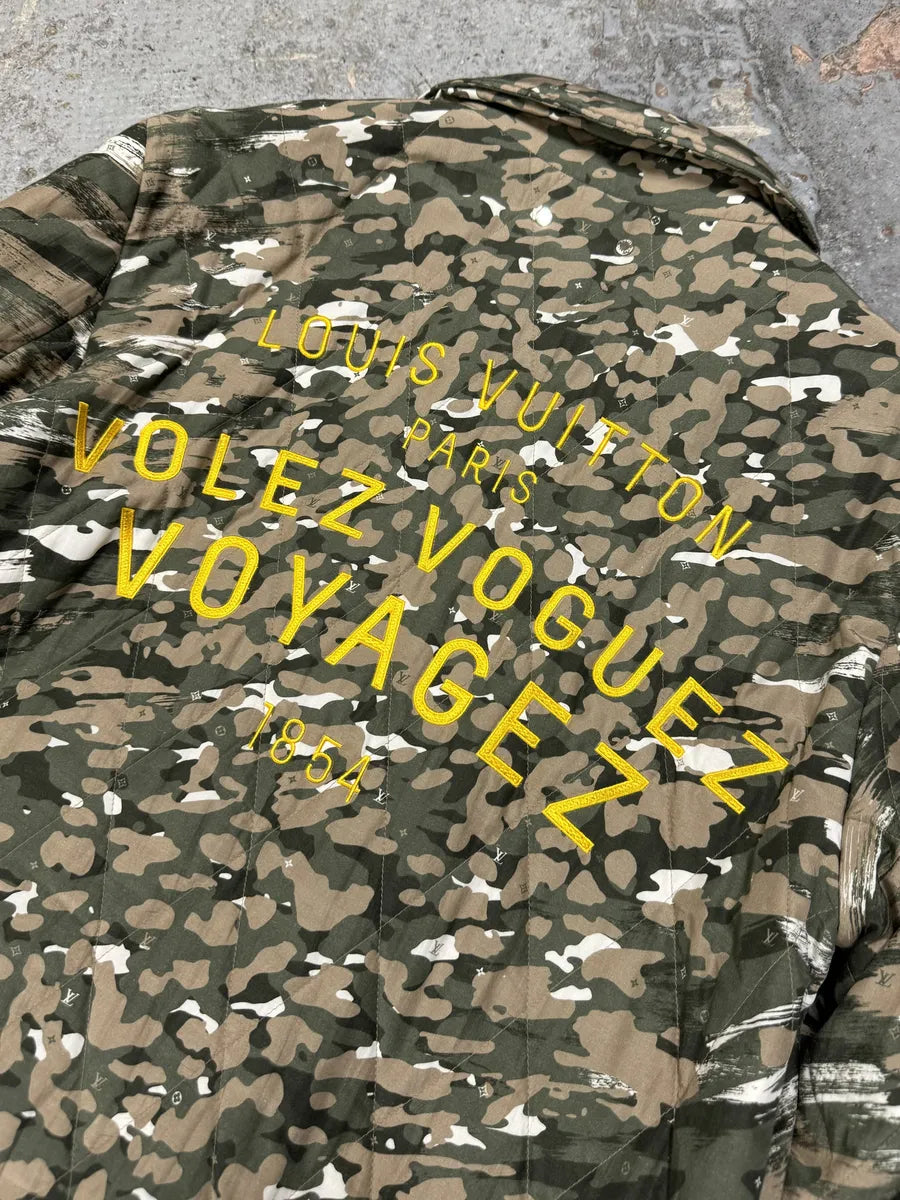 SS2016 Louis Vuitton Milirary Camo Green Jacket DwAlTKI 10