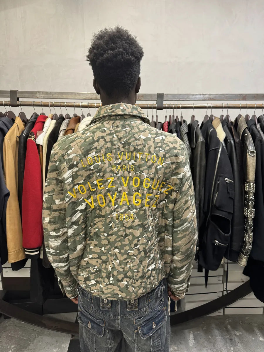 SS2016 Louis Vuitton Milirary Camo Green Jacket DwAlTKI 3