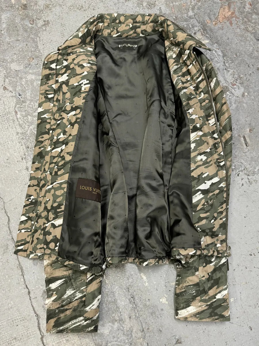 SS2016 Louis Vuitton Milirary Camo Green Jacket DwAlTKI 4