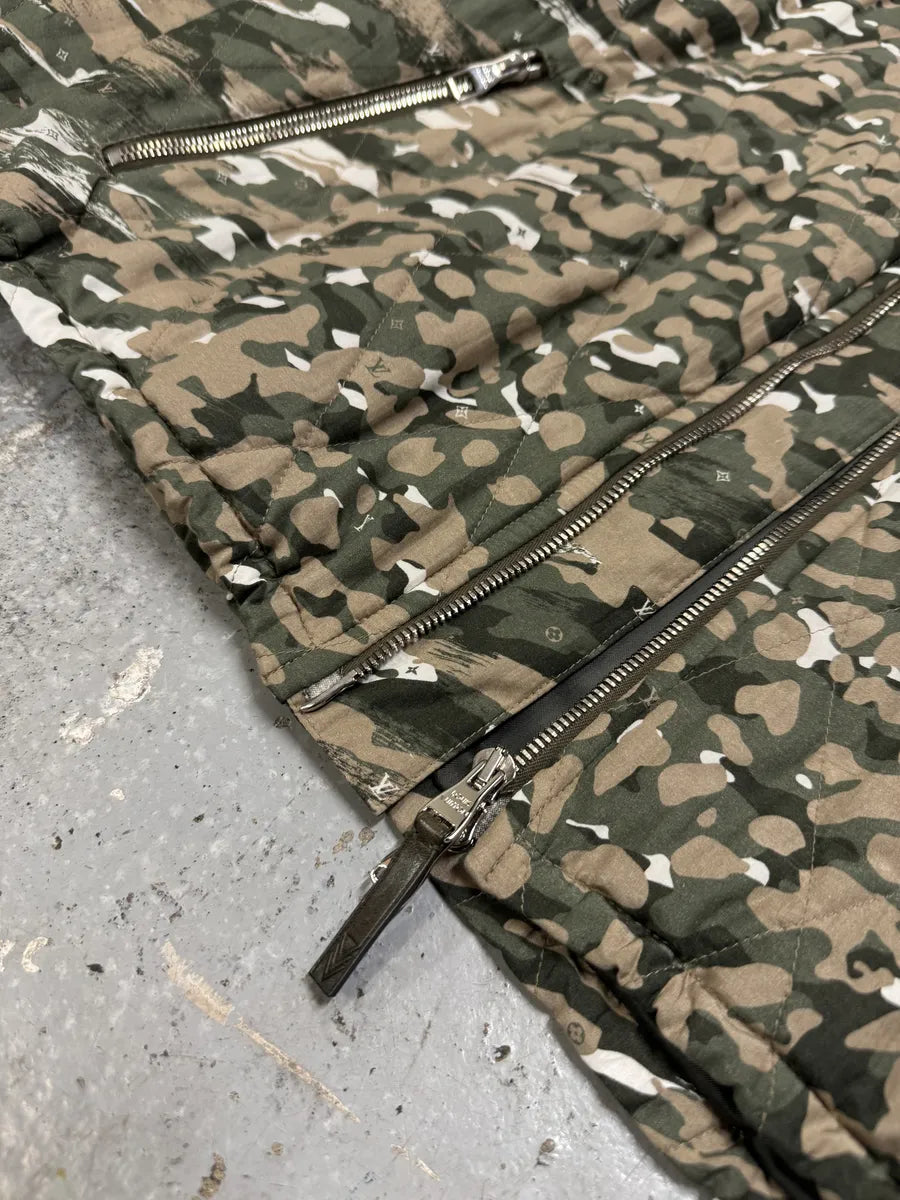 SS2016 Louis Vuitton Milirary Camo Green Jacket DwAlTKI 8