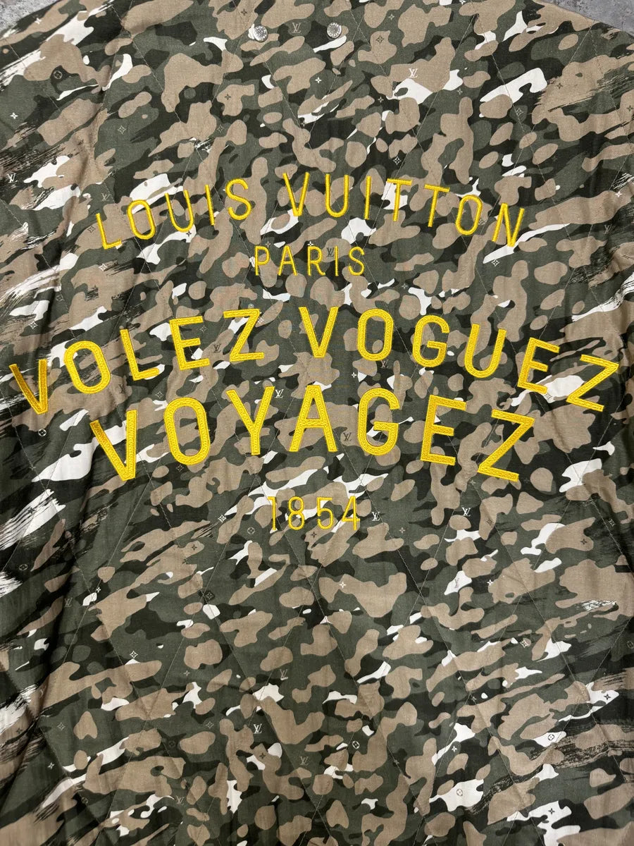 SS2016 Louis Vuitton Milirary Camo Green Jacket DwAlTKI 9
