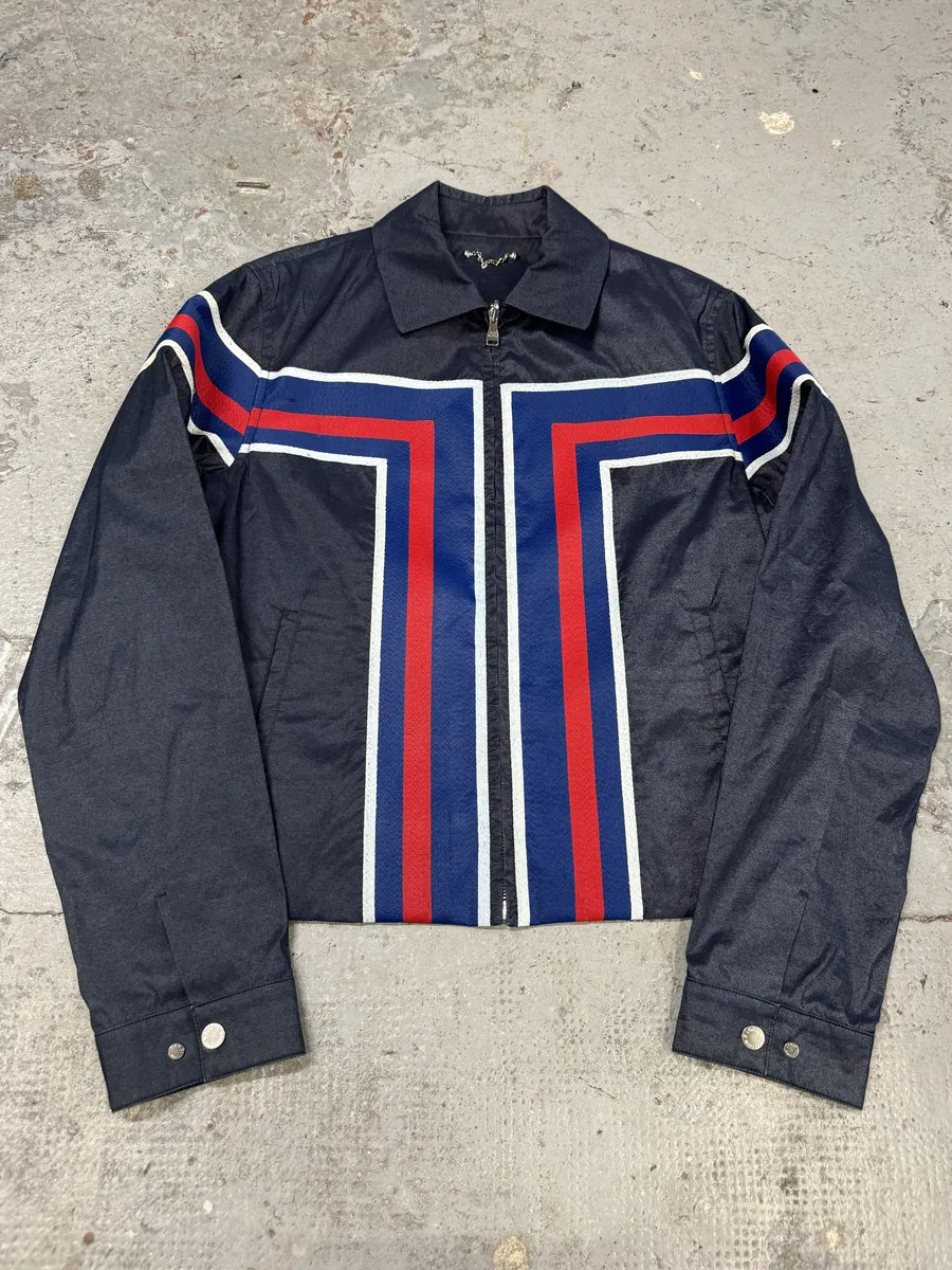 SS2016 Louis Vuitton Navy Premium Coach Jacket by Kim Jones ntIuoet 1