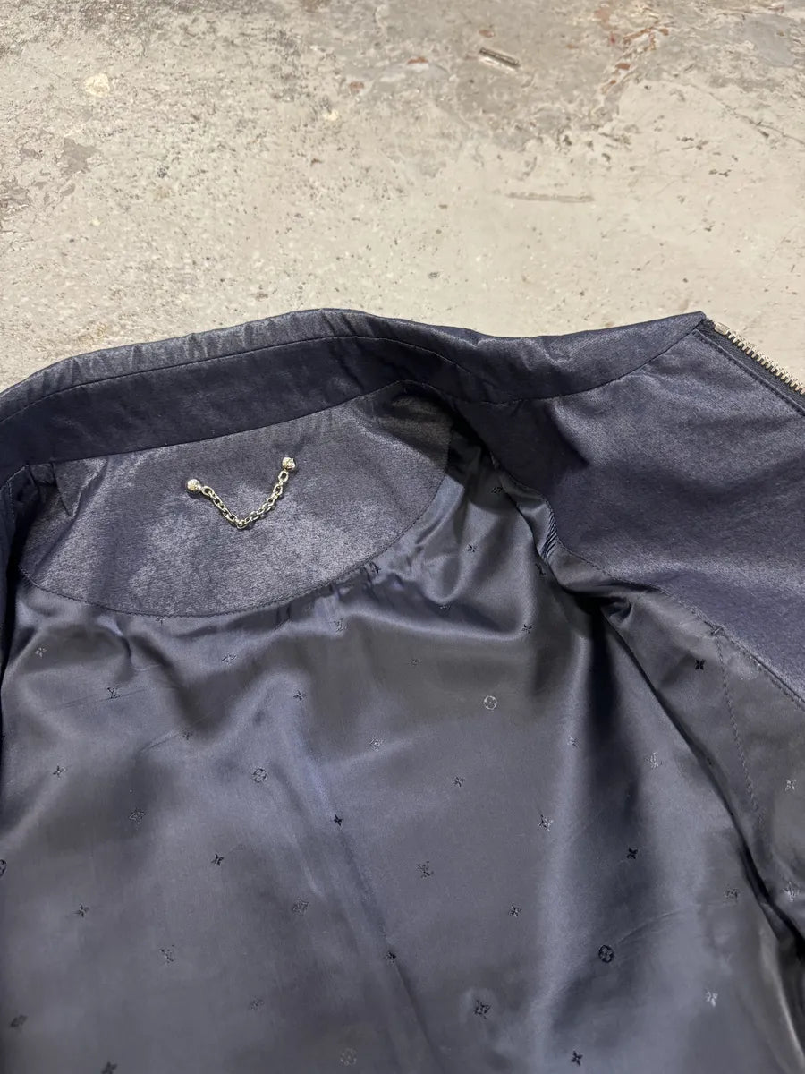 SS2016 Louis Vuitton Navy Premium Coach Jacket by Kim Jones ntIuoet 10