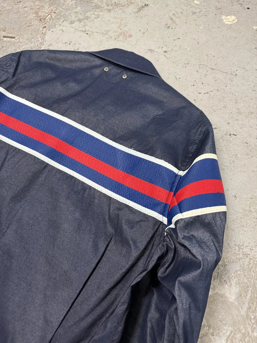 SS2016 Louis Vuitton Navy Premium Coach Jacket by Kim Jones ntIuoet 13