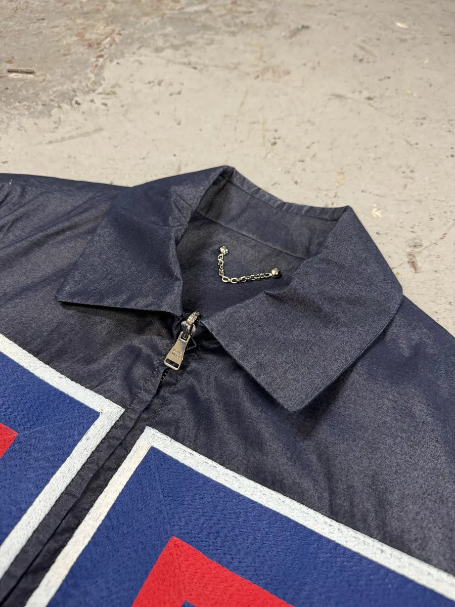 SS2016 Louis Vuitton Navy Premium Coach Jacket by Kim Jones ntIuoet 14