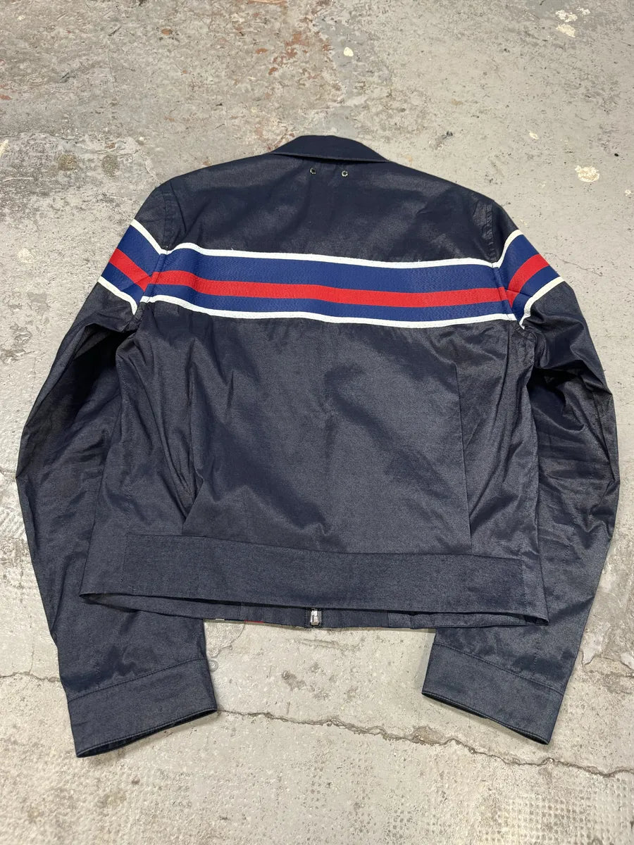 SS2016 Louis Vuitton Navy Premium Coach Jacket by Kim Jones ntIuoet 2