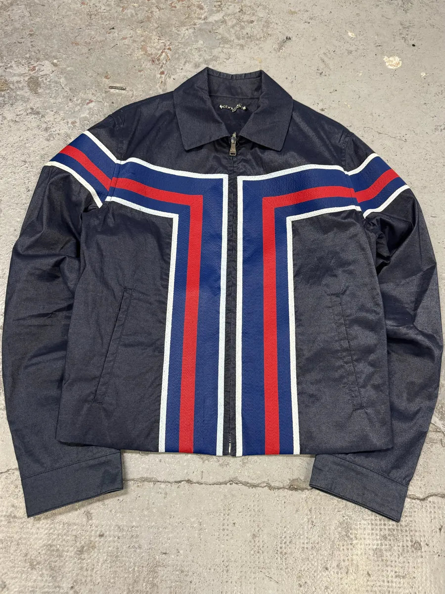 SS2016 Louis Vuitton Navy Premium Coach Jacket by Kim Jones ntIuoet 5