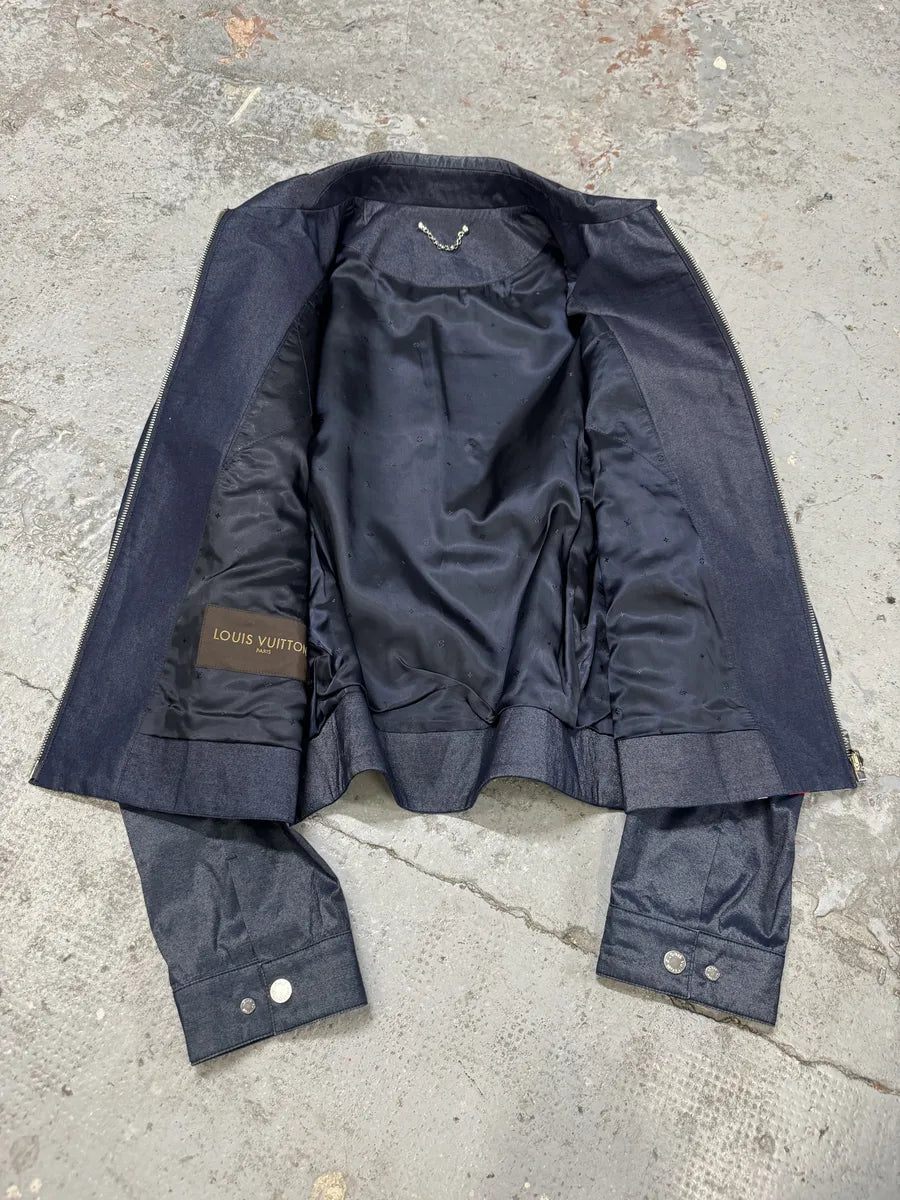 SS2016 Louis Vuitton Navy Premium Coach Jacket by Kim Jones ntIuoet 7